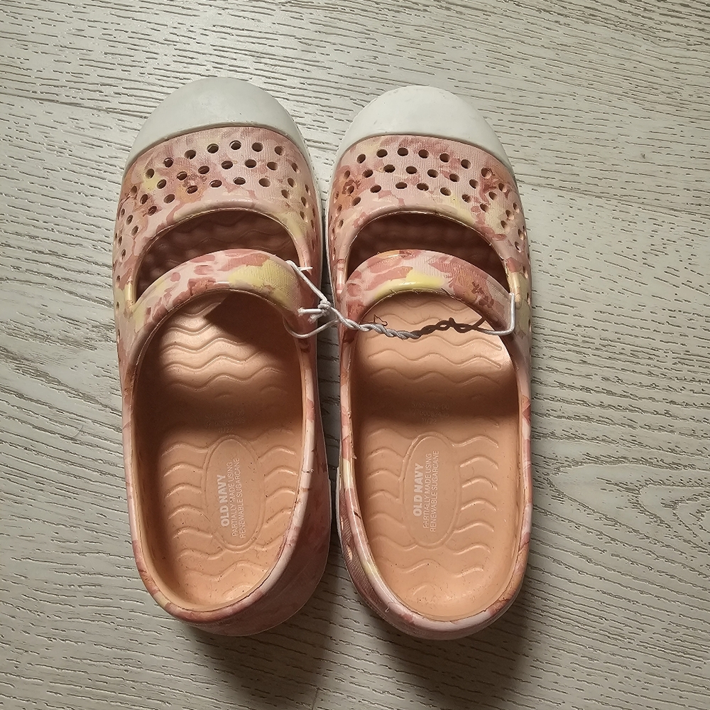 Kids Pink Floral Shoes